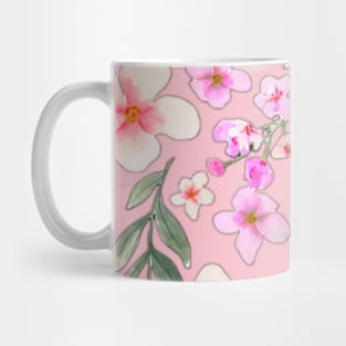 Pink Floral Pattern Mug